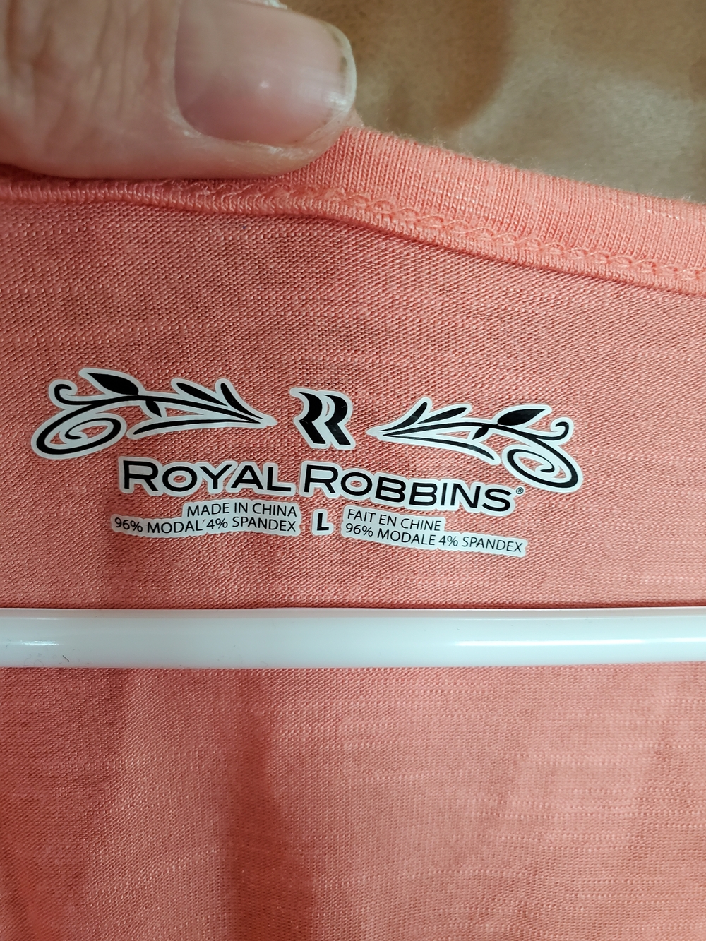 Womens Large Royal Robbins Coral Cowl-Neck Short Sleeve Top - Picture 2 of 6